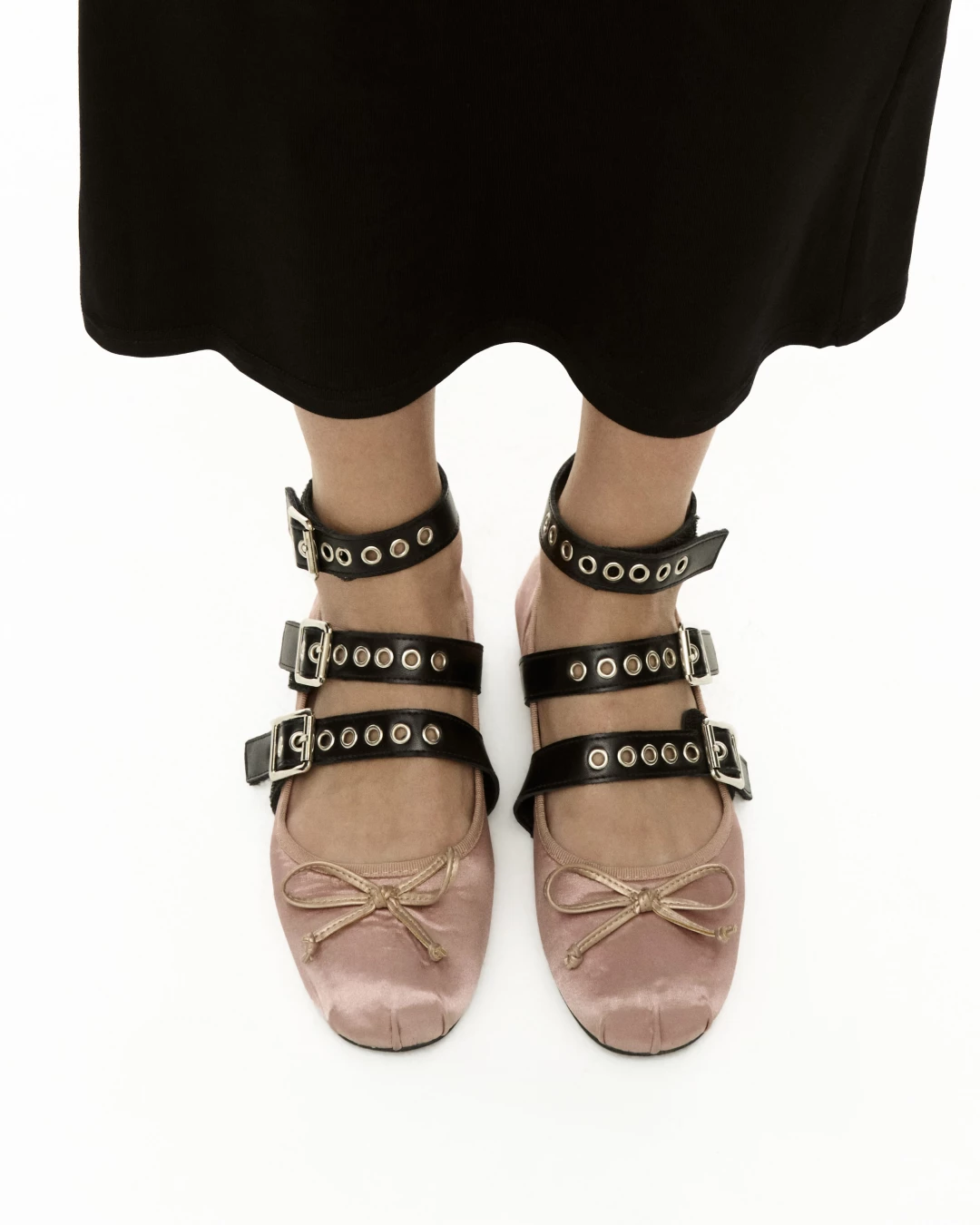 Балетки с ремешком из экокожи Look Online