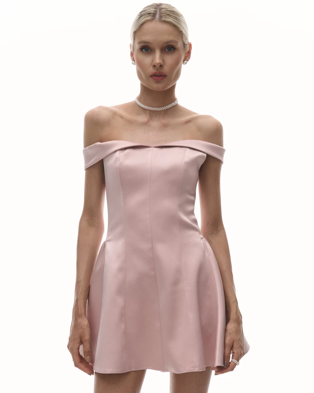 Платье мини с открытыми плечами 3 Look Online