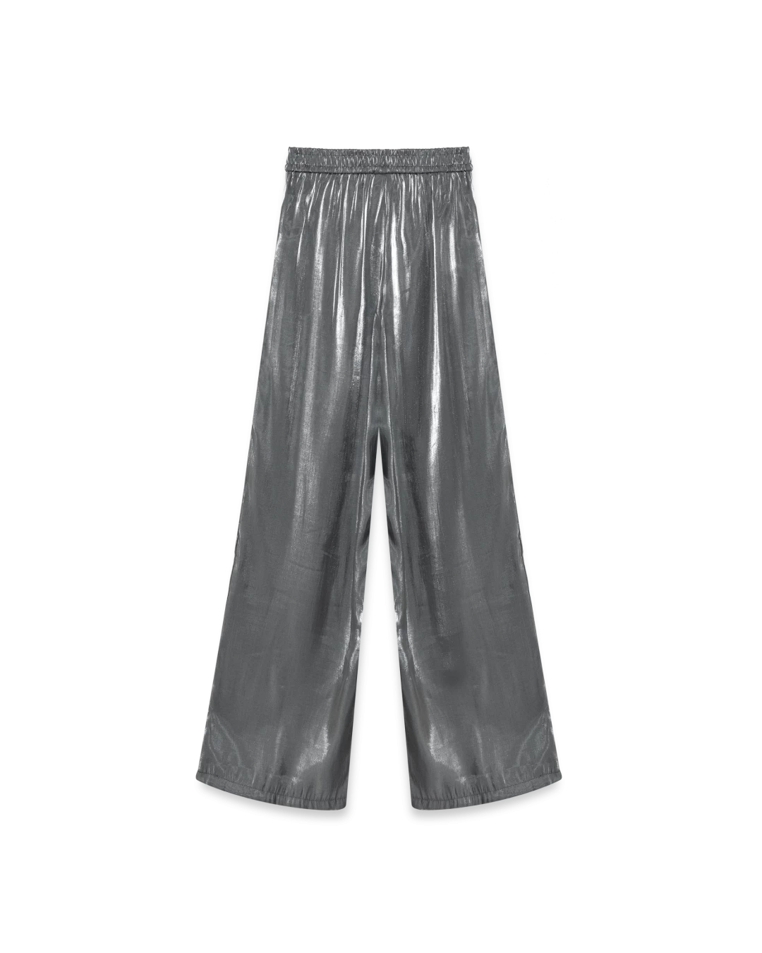 Брюки блестящие на резинке Look Online