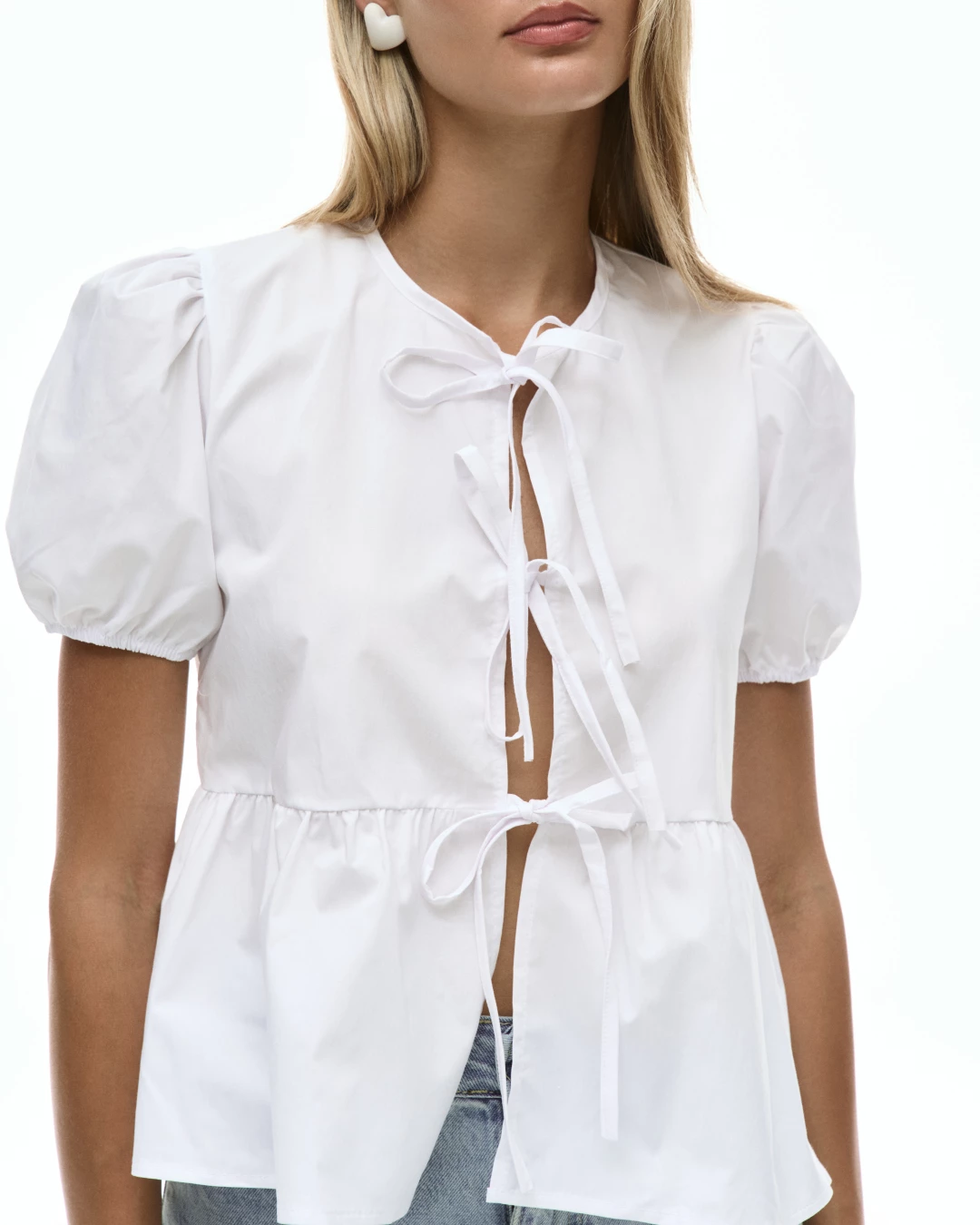 Блузка на завязках спереди 2 Look Online
